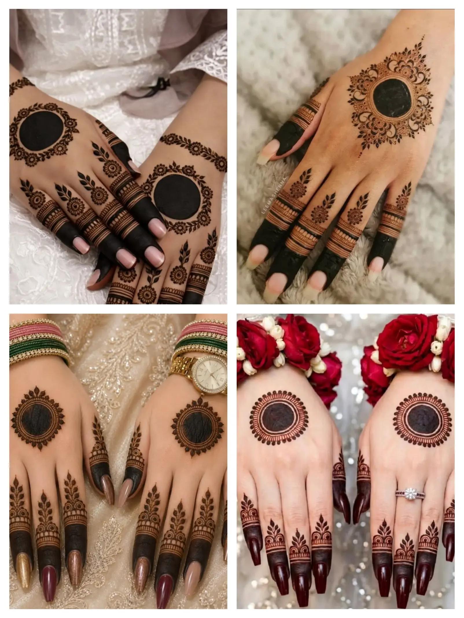 Easy Mehndi Designs for Girls | Trendy Front & Back Hand Henna Inspo - Image Idea
